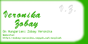 veronika zobay business card